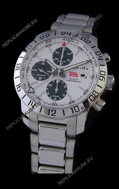 Chopard Mille Miglia GMT Swiss Replica Watch in White Dial