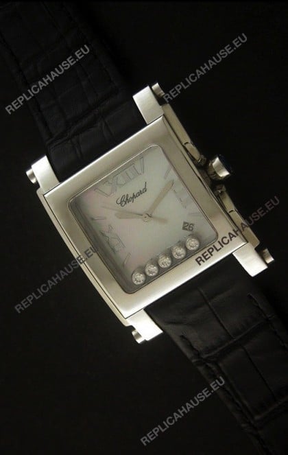 Chopard Happy Sport Swiss Replica Watch in White Dial