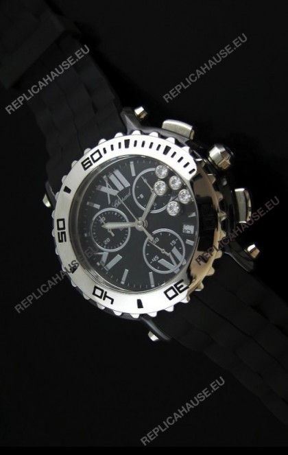 Chopard Happy Sport Swiss Replica Watch in Black Dial