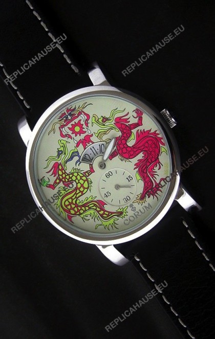 Corum Imitation Ceramics Japanese Replica Watch in White Dial