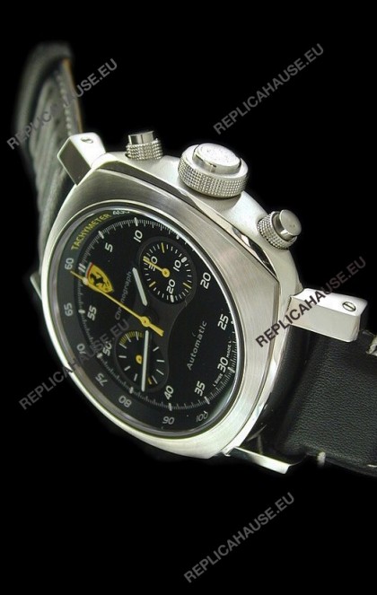 Ferrari Granturismo Swiss Replica Watch in Black Strap