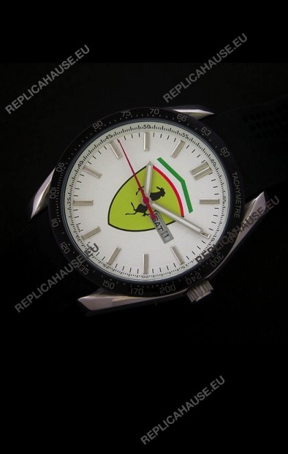Ferrari Scuderia Watch in White Dial