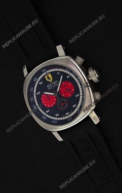 Ferrari Chronograph Japanese Replica Watch in Black Dial