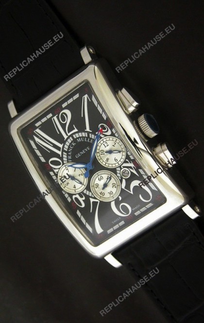 Franck Muller Long Island Japanese Replica Watch in Black Dial