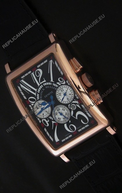 Franck Muller Long Island Japanese Replica Watch in Black Dial