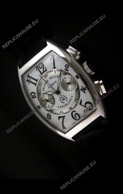 Franck Muller Casa Blanca Japanese Replica Watch in White Dial