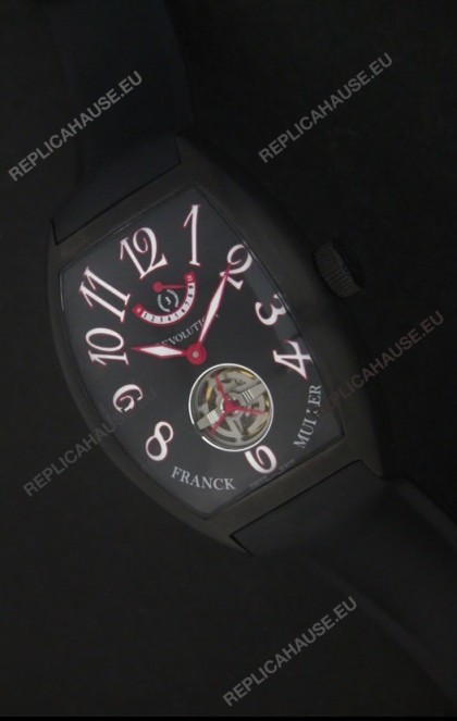 Franck Muller Tourbillon Japanese Replica Watch in Black Dial