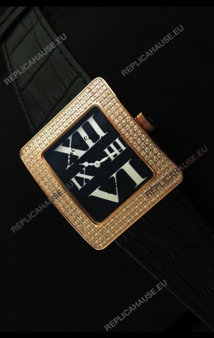 Franck Muller Geneve Infinity Japanese Gold Watch in White Roman Markers