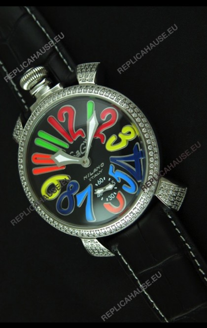 Gaga Milano Italy Manuale Replica Japanese Watch in Colorful Markers