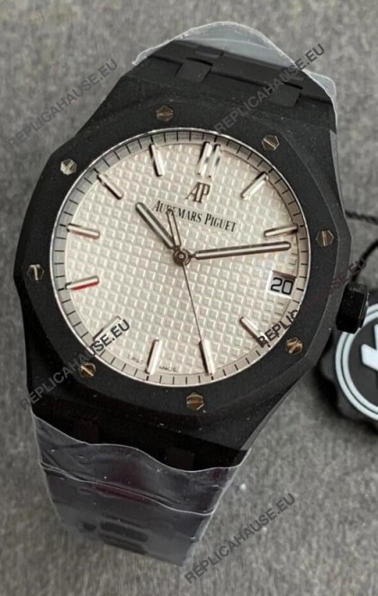 Audemars Piguet Royal Oak 15500 PVD Coated Swiss Replica Watch 3120 Swiss Movement - White Dial