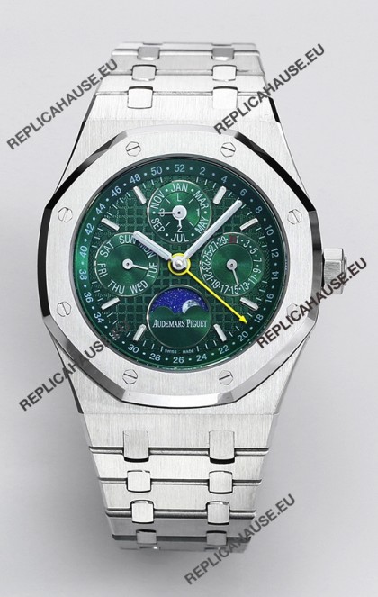 Audemars Piguet Royal Oak Perpetual Calendar Swiss Replica 904L Steel - Green Dial 