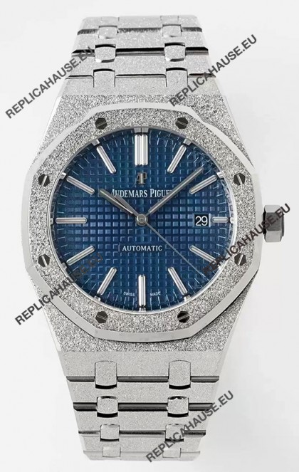 Audemars Piguet Royal Oak 15410BC 41MM Blue Dial 904L Steel CALIBRE 3120 Movement 1:1 Mirror Replica