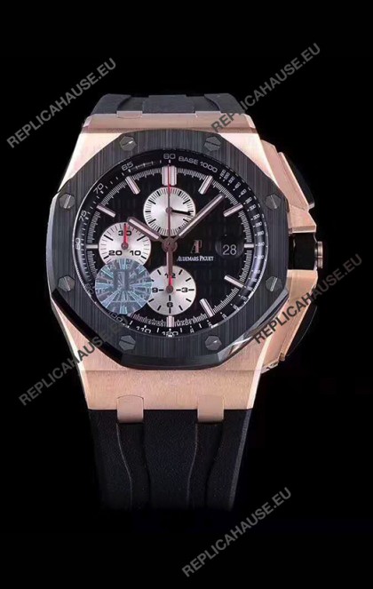 Audemars Piguet Royal Oak Offshore 44MM Pink Gold 1:1 Mirror 904L Steel Watch