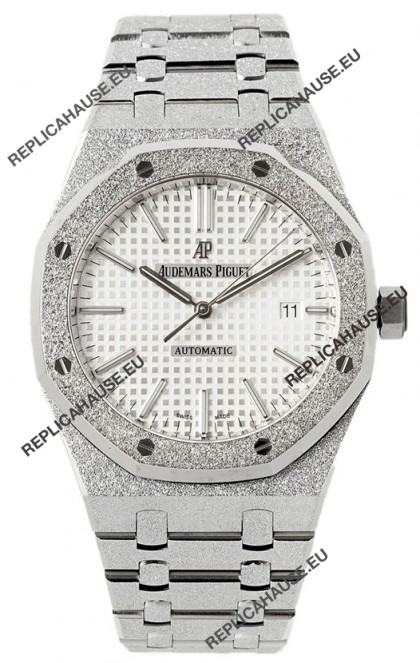 Audemars Piguet Royal Oak Frosted 37MM Self-Winding White Dial 1:1 Mirror Replica Watch