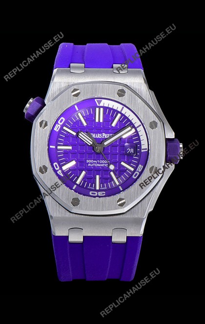 Audemars Piguet Royal Oak Diver Swiss Replica Navy Blue Dial 1:1 Quality 3120 Movement 904L Steel 