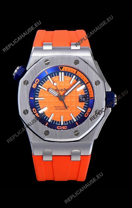 Audemars Piguet Royal Oak Diver Swiss Replica Orange Dial 1:1 Quality 3120 Movement 904L Steel 