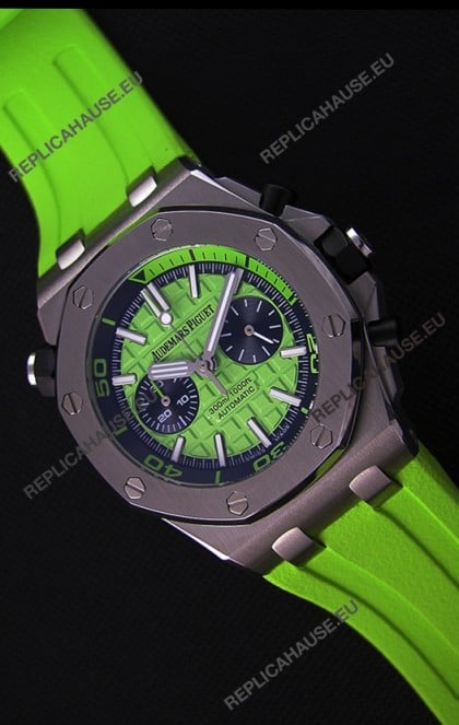 Audemars Piguet Royal Oak Offshore Diver Chronograph Swiss Quartz Replica Watch in Green