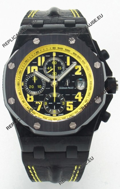 Audemars Piguet Royal Oak Offshore Bumble Bee Chronograph 1:1 Super Clone Replica Watch - Forged Carbon