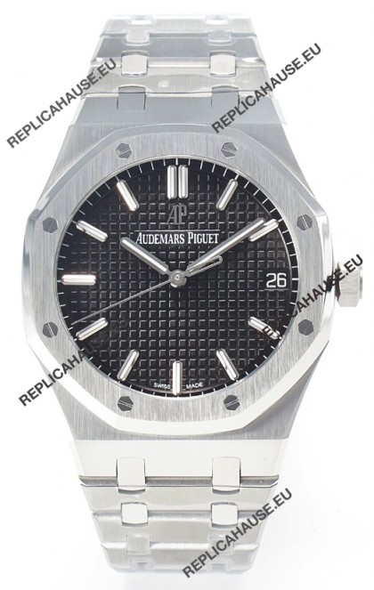 Audemars Piguet Royal Oak 15500 41MM 904L Steel Black Dial Super Clone Replica Watch 