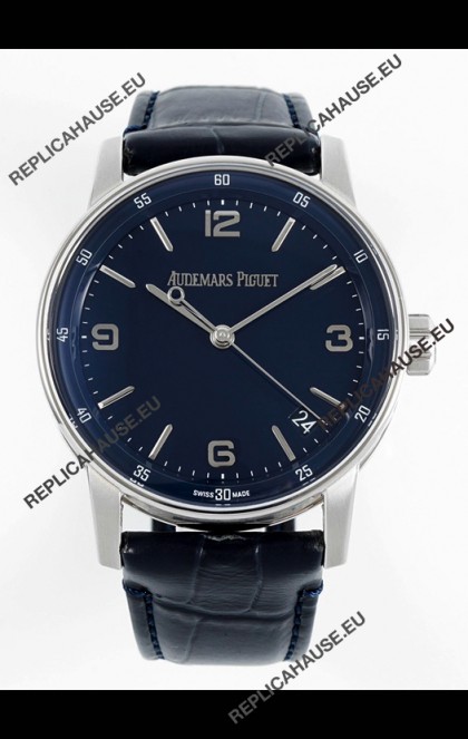 Audemars Piguet CODE 11.59 15210 Blue Dial Swiss Replica Watch in 904L Steel Casing 41MM