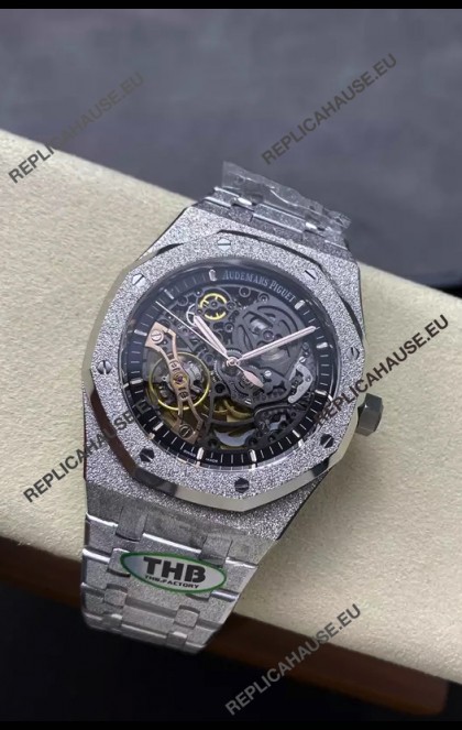 Audemars Piguet Royal Oak Double Balance Wheel Openworked FROSTED Edition 1:1 Superclone Replica Watch