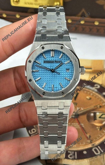 Audemars Piguet Super Clone Royal Oak 77450 34MM 904L Steel Ice Blue Dial Watch 