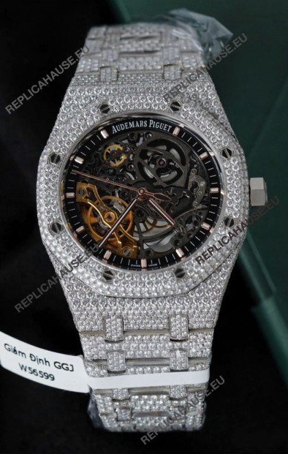 Audemars Piguet Royal Oak Super Clone Openworked ICED-OUT Edition Watch 