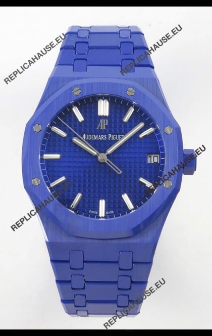 Audemars Piguet Royal Oak Super Clone 15500 Blue Ceramic Casing Watch 