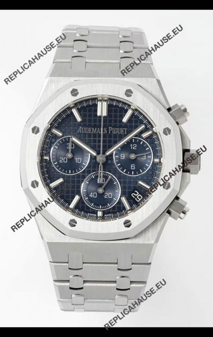 Audemars Piguet Super Clone Royal Oak Chronograph 26240 - 904L Steel in Blue Dial 41MM