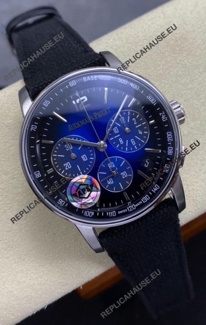 Audemars Piguet Super Clone CODE 11.59 Chronograph Smoked Blue Dial Watch 
