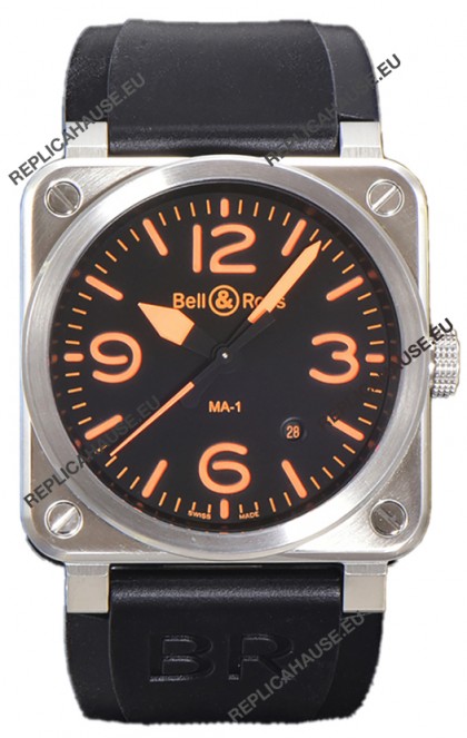 Bell and Ross BR03-92 MA-01 Orange Indicators Edition Swiss Replica Watch