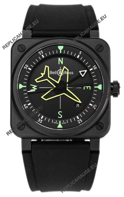 Bell and Ross BR03 Gyrocompass PVD Coated Swiss Replica Watch 41MM