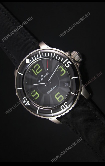 Blancpain 500 Fathoms Swiss Replica Watch in Grey Dial - 1:1 Mirror Edition