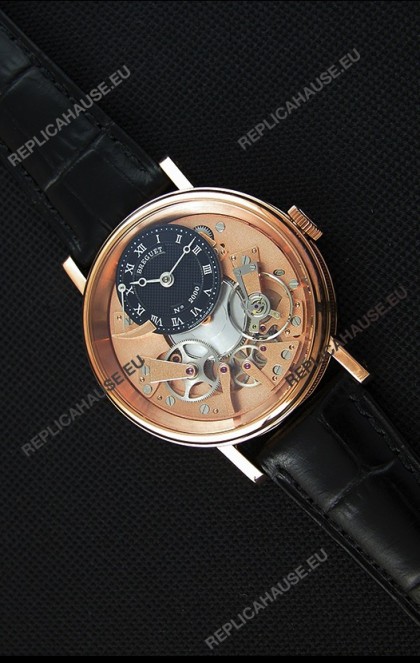 Breguet Tradition 7057BR/R9/9W6 Pink Gold Dual Tourbillon Swiss Replica Watch 