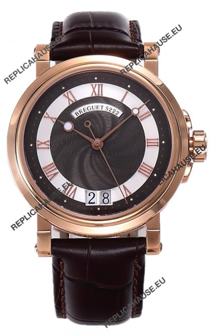 Breguet Marine Automatic Big Date 5817 Rose Gold Watch in Brown Dial 
