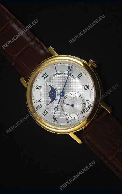 Breguet Classique Moonphase Yellow Gold Swiss Replica Watch