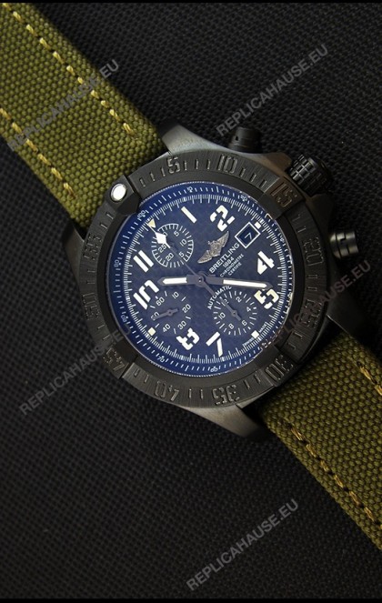 Breitling Avenger Titanium Case Swiss Replica Watch Carbon Dial 1:1 Mirror Replica Watch