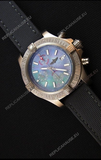 Breitling Avenger Titanium Case Swiss Replica Watch MOP Dial 1:1 Mirror Replica Watch
