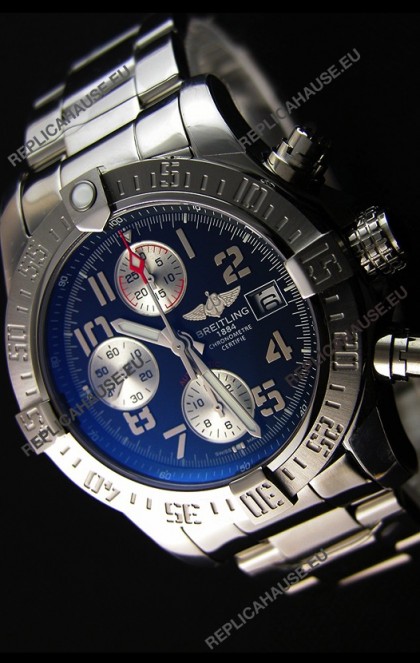 Breitling Skyland Avenger Chronograph Swiss Replica Watch Black Dial 1:1 Mirror Replica