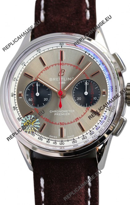 Breitling Premier B01 Chronograph 42 Edition Steel Casing Steel Dial - 1:1 Mirror Replica Watch