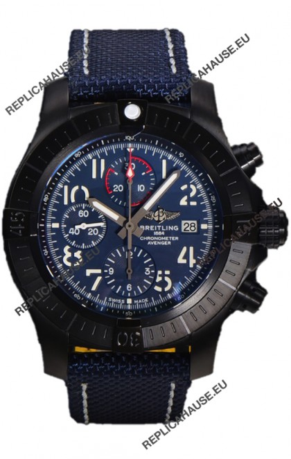 Breitling Avenger Chronograph 45 Blue Dial 1:1 Mirror Swiss Replica Watch 