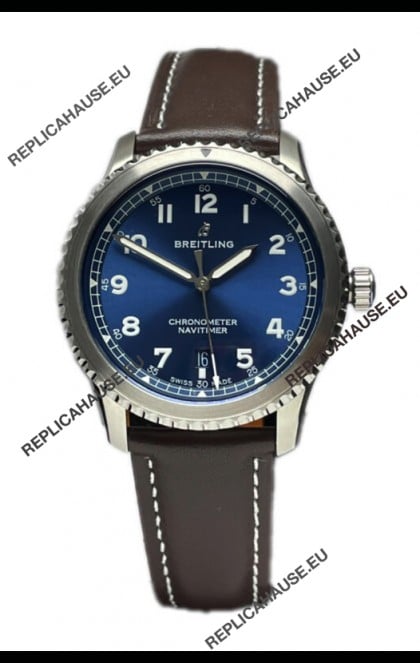Breitling Navitimer Aviator 8 Automatic 41 Blue Dial 1:1 Mirror Swiss Replica Watch 