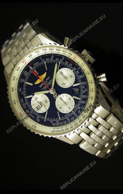 Breitling Navitimer 01 Swiss 1:1 Mirror Updated 2017 Replica Watch in Blue Dial