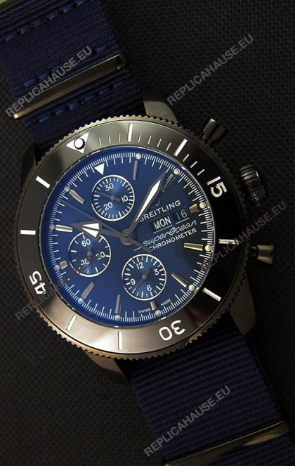 Breitling Superocean Heritage II Outerknown Blacksteel NATO Strap 1:1 Mirror Replica Watch 