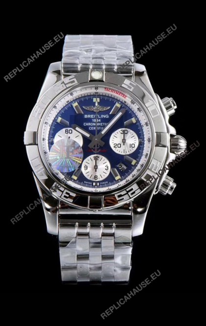 Breitling Chronomat B01 Blue Dial 904L Steel Swiss 1:1 Mirror Replica Watch