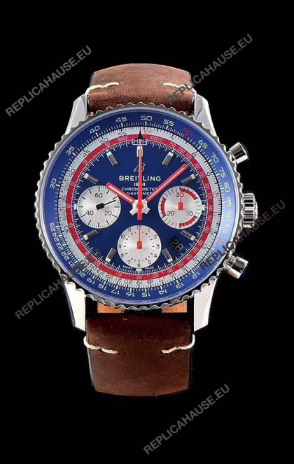 Breitling Navitimer 1 B01 Chronograph PAN AM Edition 43MM - 904L 1:1 Mirror Replica Watch 