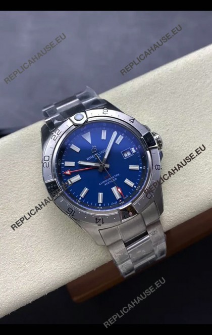 Breitling Avenger GMT Automatic 44 Swiss 1:1 Super Clone Replica Watch - Blue Dial 