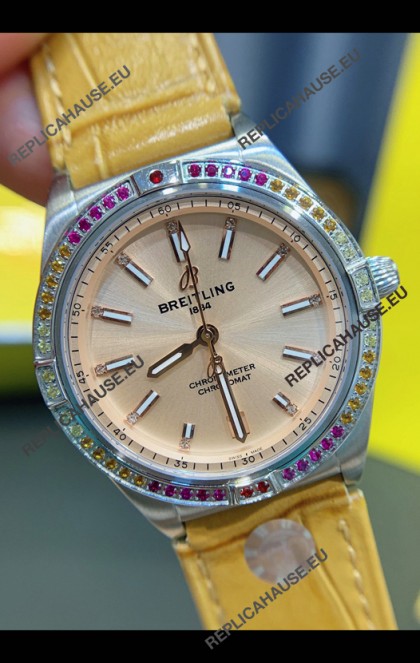 Breitling Chronomat Automatic 36MM 1:1 Mirror Swiss Replica Watch Steel Case