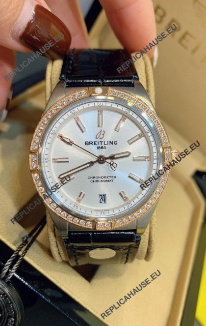Breitling Chronomat Automatic 36MM 1:1 Mirror Swiss Replica Watch Steel Case