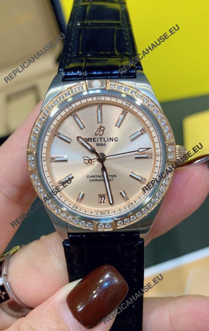 Breitling Chronomat Automatic 36MM 1:1 Mirror Swiss Replica Watch Steel Case
